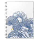 無限のスリンキーコイルウォークミニマリストノートブック ノートブック (正面)