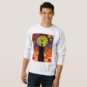 無限のタイムループの世界にステップイン スウェットシャツ (正面フル)