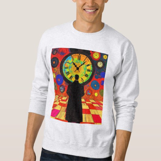 無限のタイムループの世界にステップイン スウェットシャツ (正面)