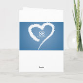 無限のパスとハートクラウド – バレンタインのカード シーズンカード (裏面)