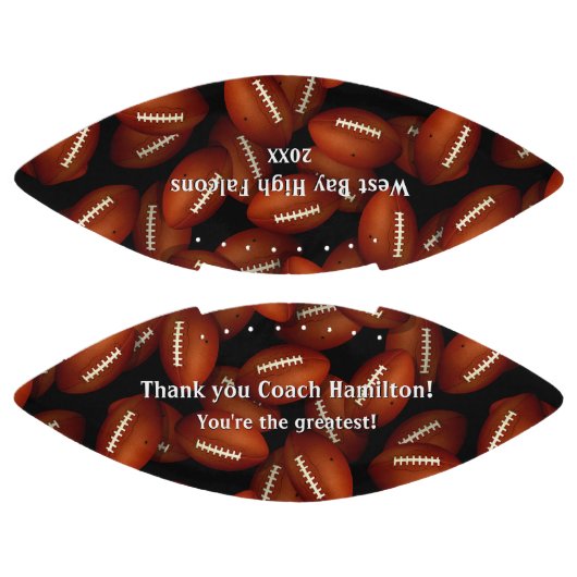 無限のフットボールパターンスポーツコーチは感謝していしています アメリカンフットボール (パネル)