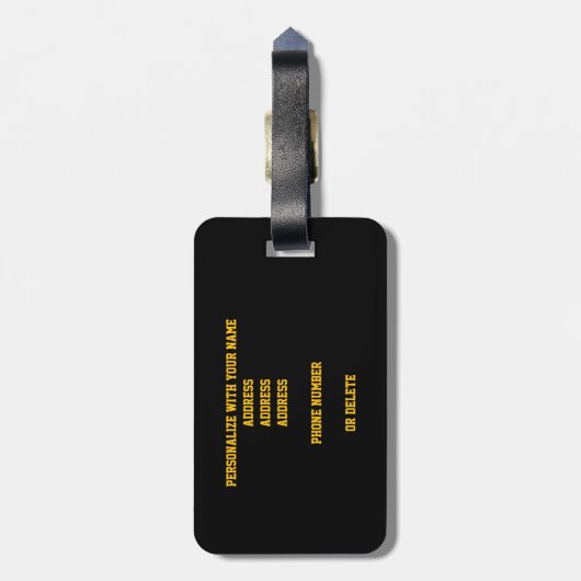 無限のフットボールパターン秋スポーツモノグラムの ラゲッジタグ (裏面縦)