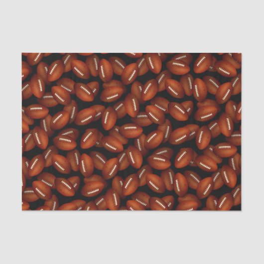 無限のフットボールパターン秋スポーツ 薄葉紙 (正面)