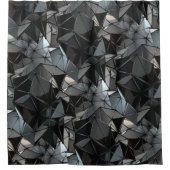 無限のモノクロ： シャワーカーテン (正面)