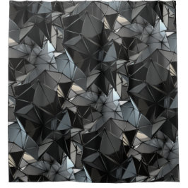 無限のモノクロ： シャワーカーテン