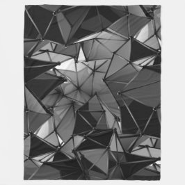 無限のモノクロ： フリースブランケット