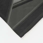 無限のモノクロ： フリースブランケット (角)