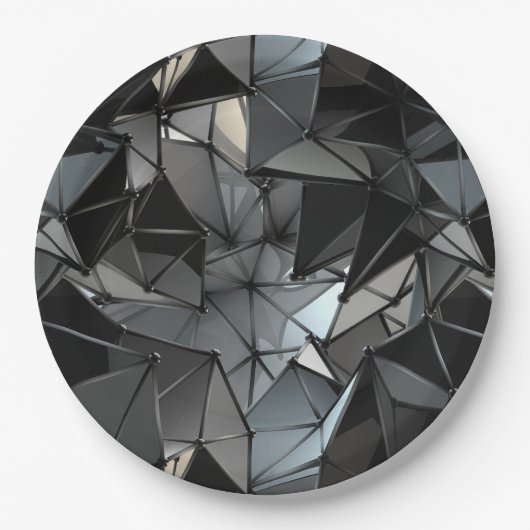 無限のモノクロ： ペーパープレート (正面)