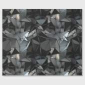 無限のモノクロ： ラッピングペーパー (フラット)