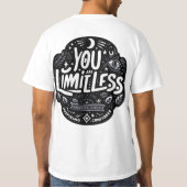 無限のユーザー – 強力なやる気を起こさせる引用文 Tシャツ (裏面)