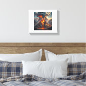 無限のラグジュアリー：ルーカラフルプ キャンバスプリント (インサイチュ (寝室))