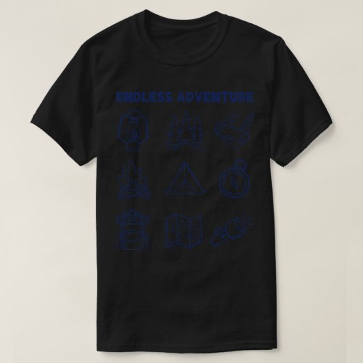 無限の冒険 Tシャツ (デザイン正面)