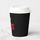 無限の前向きさ  ポジティブな集中力 態度 紙コップ (左)