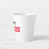 無限の前向きさ 集中力 態度 カフェラテマグ (正面)