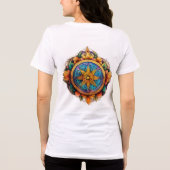 「無限の動素朴き：進行の輪Tシャツ トライブレンドＴシャツ (裏面)