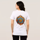 「無限の動素朴き：進行の輪Tシャツ トライブレンドＴシャツ (裏面全面)