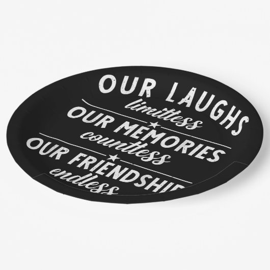 無限の友情を描く無限の記憶 ペーパープレート (アングル)