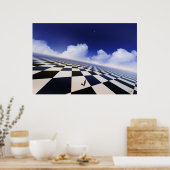 無限の反対 – 超現実的プリント ポスター (キッチン)