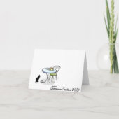 無限の可能性のコーヒーメッセージカード カード (裏面)