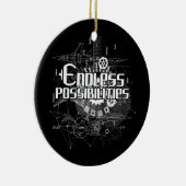 無限の可能性の航空機の設計図エンジニア セラミックオーナメント (右)