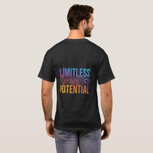 無限の可能性を引き出す – プリントTシャツ Tシャツ (裏面フル)