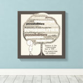 無限の可能性 キャンバスプリント (インサイチュ (ウッドフロア))