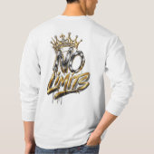 無限の可能性 ゴールドクラウン ラグジュアリーデザイン Tシャツ (裏面)