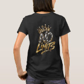 無限の可能性 ゴールドクラウン ラグジュアリーデザイン Tシャツ (裏面)