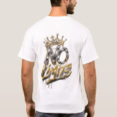 無限の可能性 ゴールドクラウン ラグジュアリーデザイン Tシャツ (裏面)