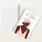 無限の可能性 |黒い女の子 |緩和曲線 ノートブック (内側)