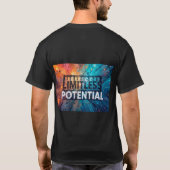 無限の可能性 Abstract Text Tシャツ (裏面)