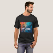 無限の可能性 Abstract Text Tシャツ (正面フル)