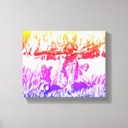 「無限の喜び：ムイムの行動」 キャンバスプリント (正面)