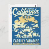 無限の夏のパラダイスビーチ ポストカード (正面/裏面)