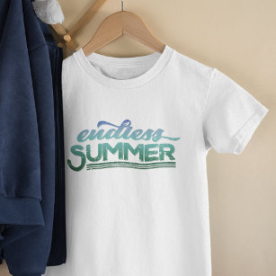無限の夏のヴィンテージタイポグラフィ ベビーTシャツ