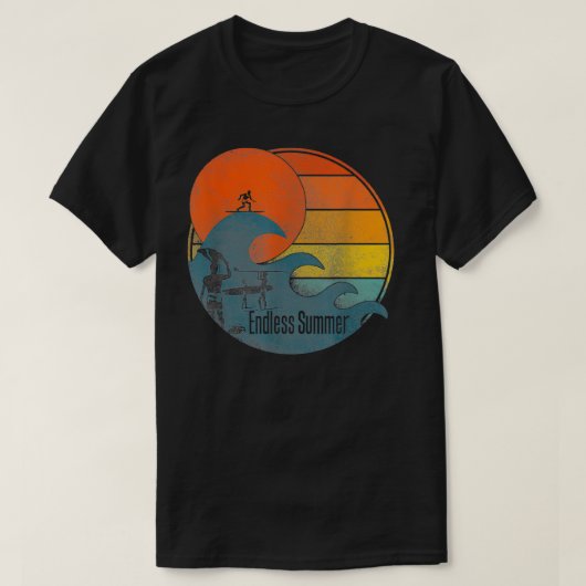 無限の夏の波 Tシャツ (デザイン正面)