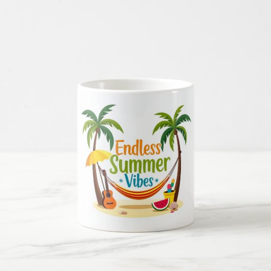 無限の夏ビーブトロピカルマグ コーヒーマグカップ (中央)