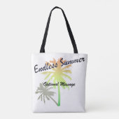 無限の夏 – カスタマイズ可能なトート トートバッグ (裏面)