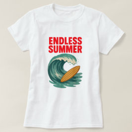 無限の夏:波に乗る Tシャツ