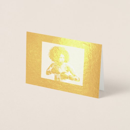 無限の女性箔カード 箔カード (正面)