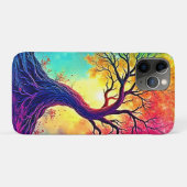 無限の希望の根を持つ虹の木: アート Case-Mate iPhoneケース (裏面(横))