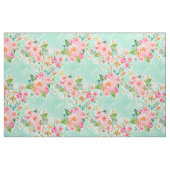 無限の幸せで明るい花柄 ファブリック (ファットクウォーター)