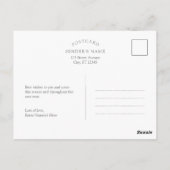 無限の幸せクリスマスホリデーパーティーはがき ポストカード (裏面)