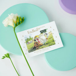 無限の幸せクリスマスホリデーフォイルハガキ 箔シーズンポストカード