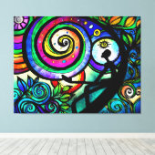 無限の心を伸ばしキャンバス印刷 キャンバスプリント (インサイチュ (ウッドフロア))