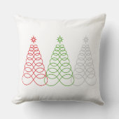 無限の愛のクリスマスツリー数々の- – 色 – RedB クッション (正面)