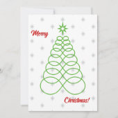 無限の愛のクリスマスツリー – バックの写真 シーズンカード (正面)