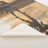 無限の愛のスクリプトモダンカップルの写真ギフト シェルパブランケット (3/4)