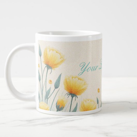 無限の愛の分野 ジャンボコーヒーマグカップ (左)