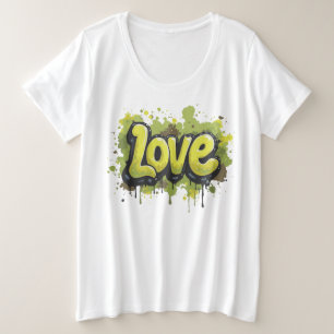 無限の愛の分野 プラスサイズTシャツ